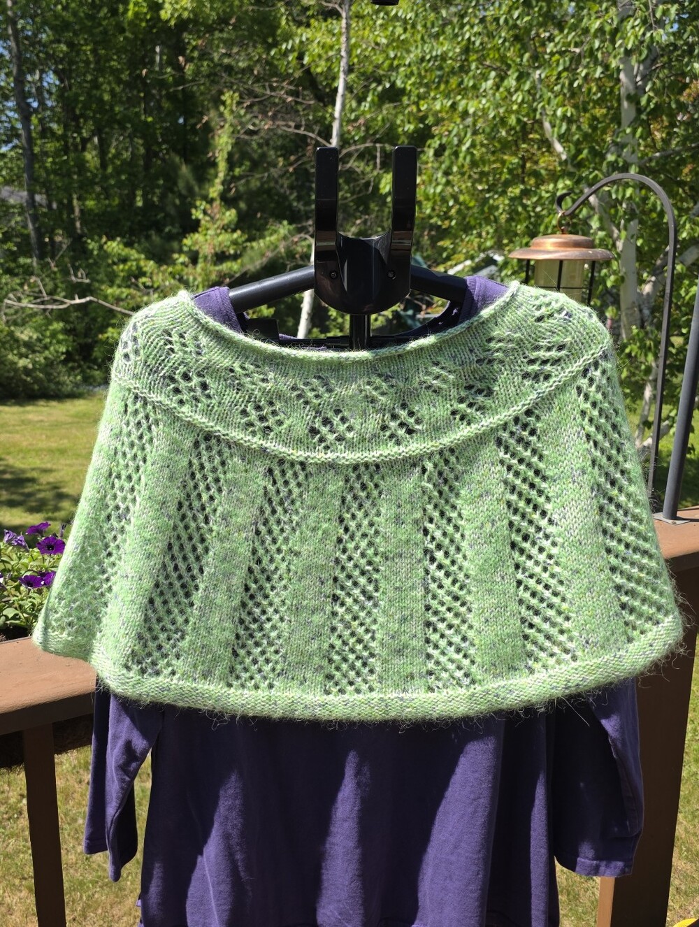 Hand Knit Merino/Suri Alpaca/Silk  Capelet